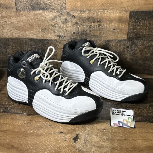 Nike Other - Nike Jordan Jumpman Team 1 White Black Gold CZ9171-101 Basketball Shoes Sz 11